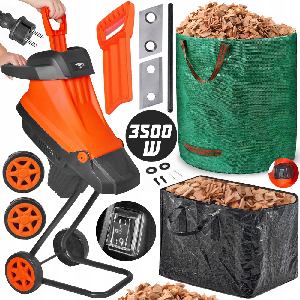 Drtič 45 MM 3500 W 45 L Sáček 272 L