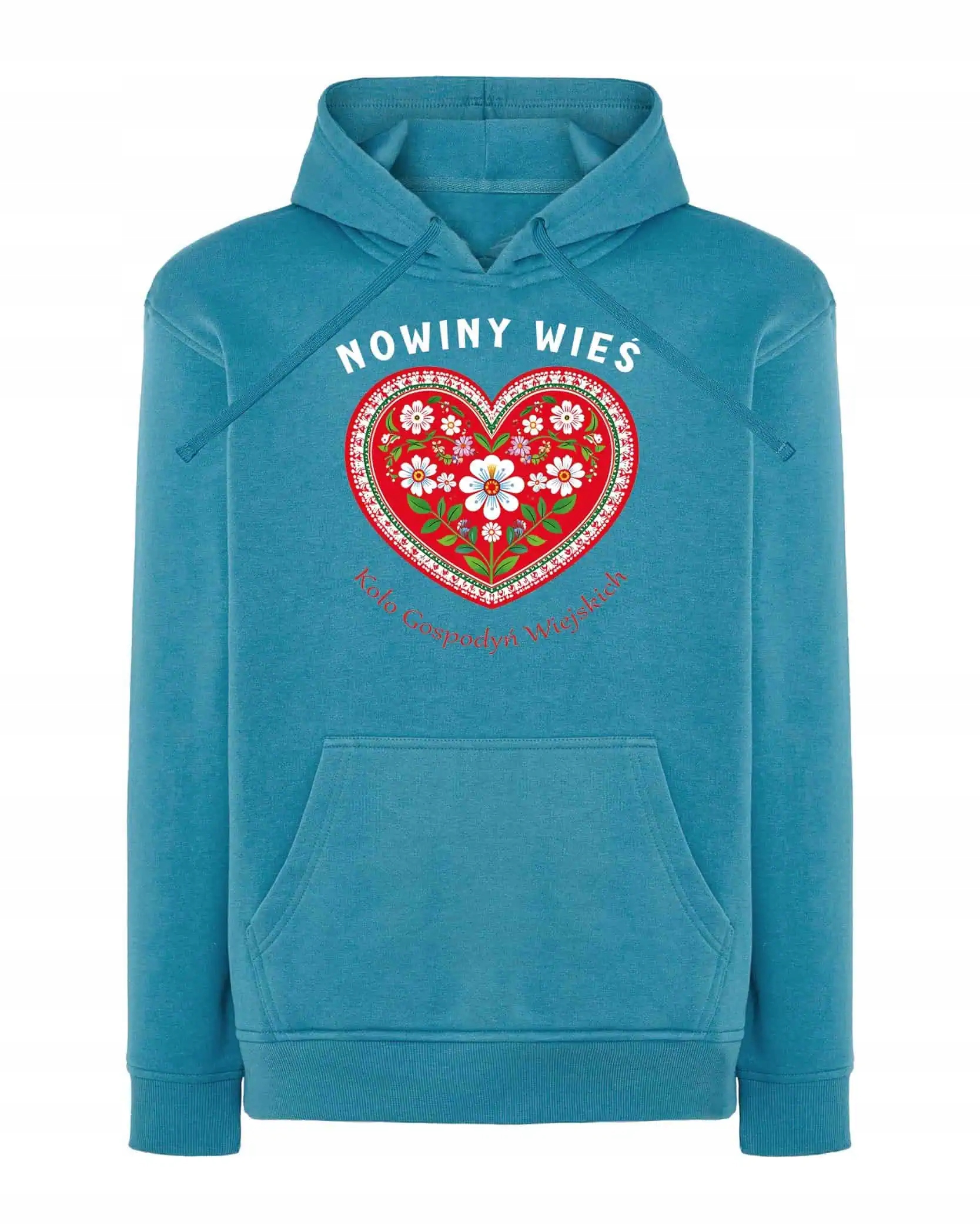 Mikina s kapucí Personalizovaná Kolo hospodyňek Polsko Modrá L