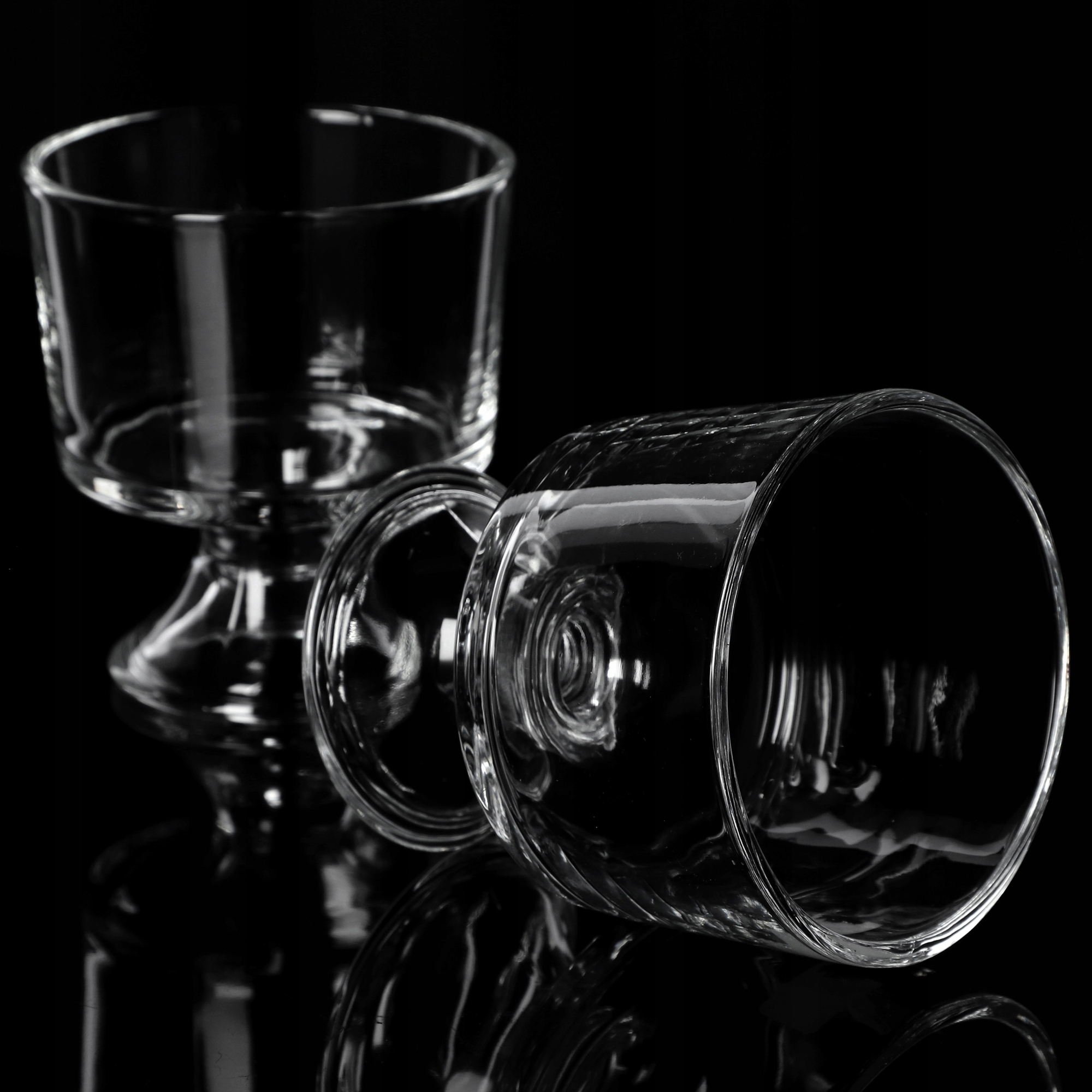 12x PUCHARKI DO DESERÓW LODÓW 280ml SZKLANE PUCHAREK NA LODY KOMPLET Materiał wykonania szkło