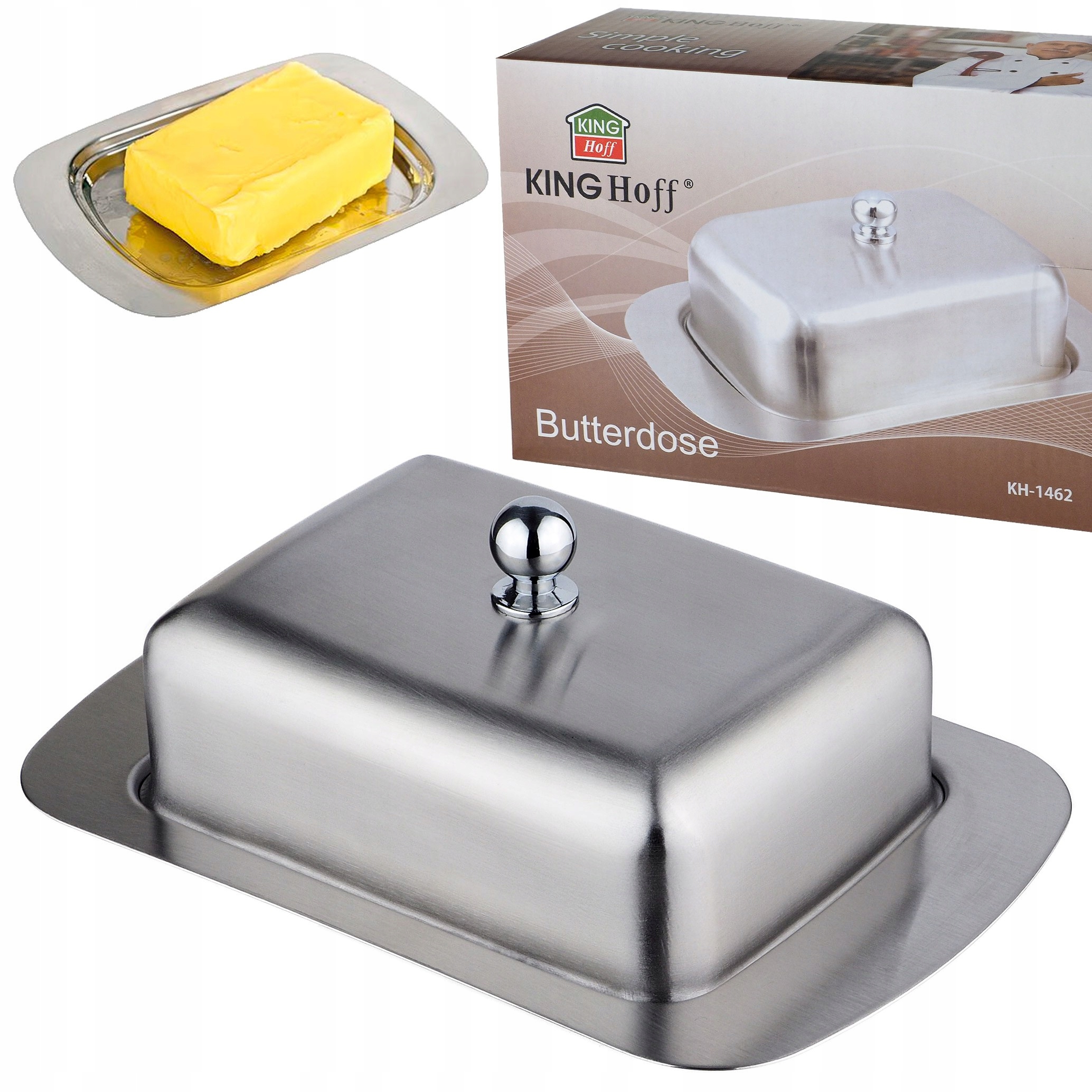 

Maselniczka Pojemnik Masło Maselnica Stal Satynowa