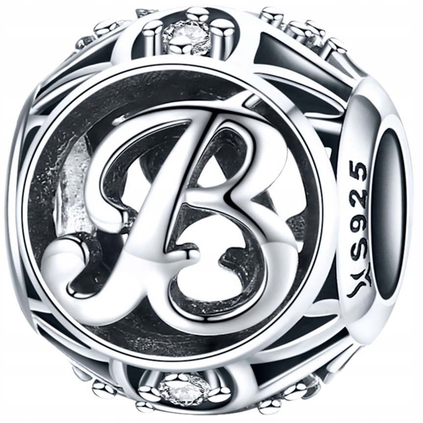 

Charms do Pandora Literka B srebro 925 koralik