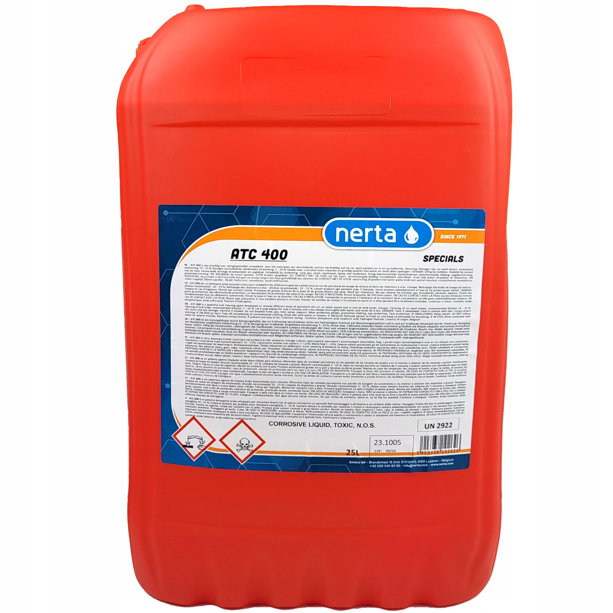 ATC 400 MOCNY KWAS DO MYCIA ALUMINIUM, KÓŁ,BURT,FELGI 25l