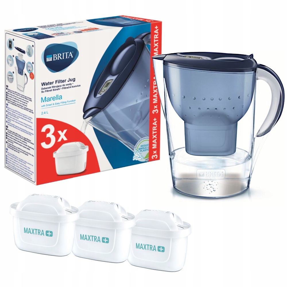 

Dzbanek Brita Marella + 3 Filtr Maxtra Plus
