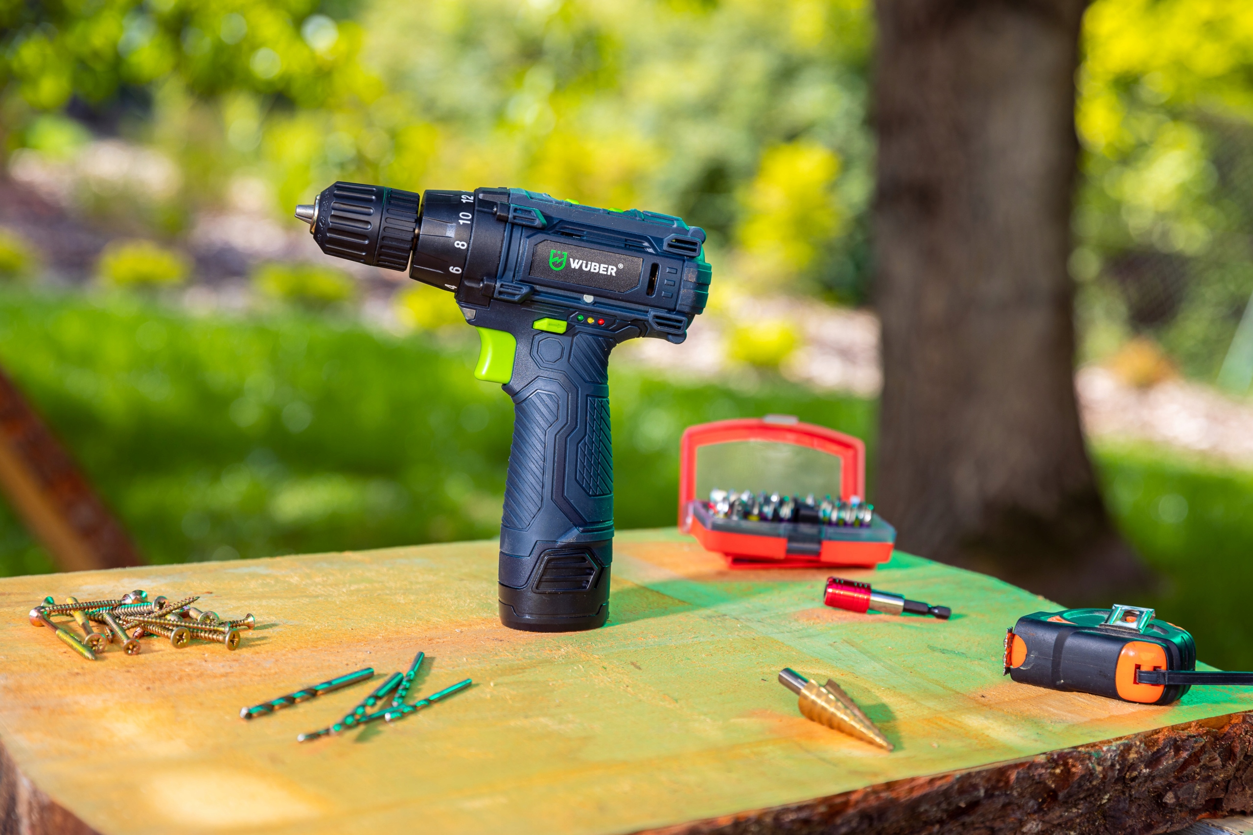 WIERTARKO WKRĘTARKA AKUMULATOROWA WALIZKA 18V 2AKU Marka Wuber