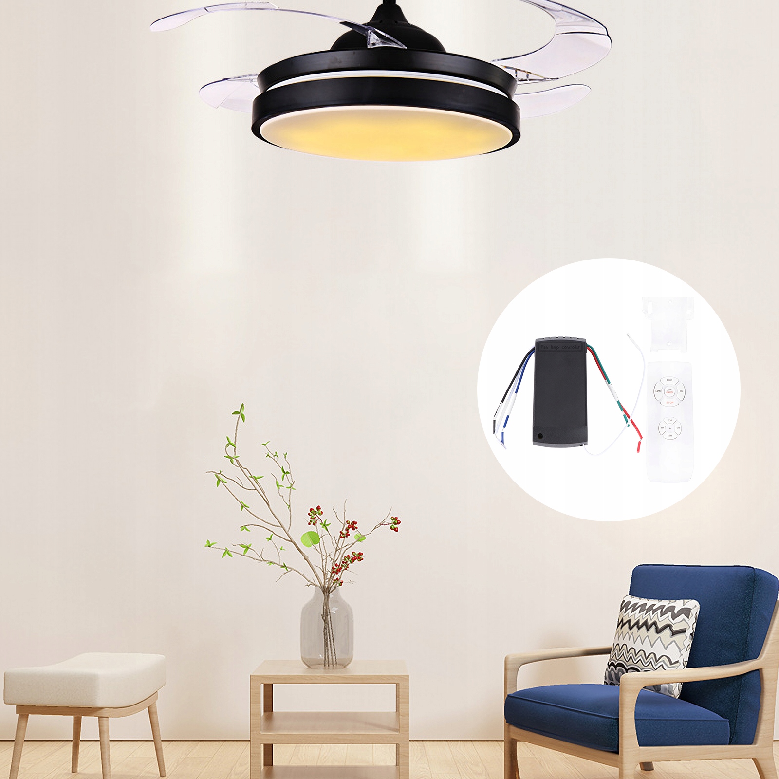 Ceiling Fan Light Remote Control Receiver Kod producenta 4706060277327612872