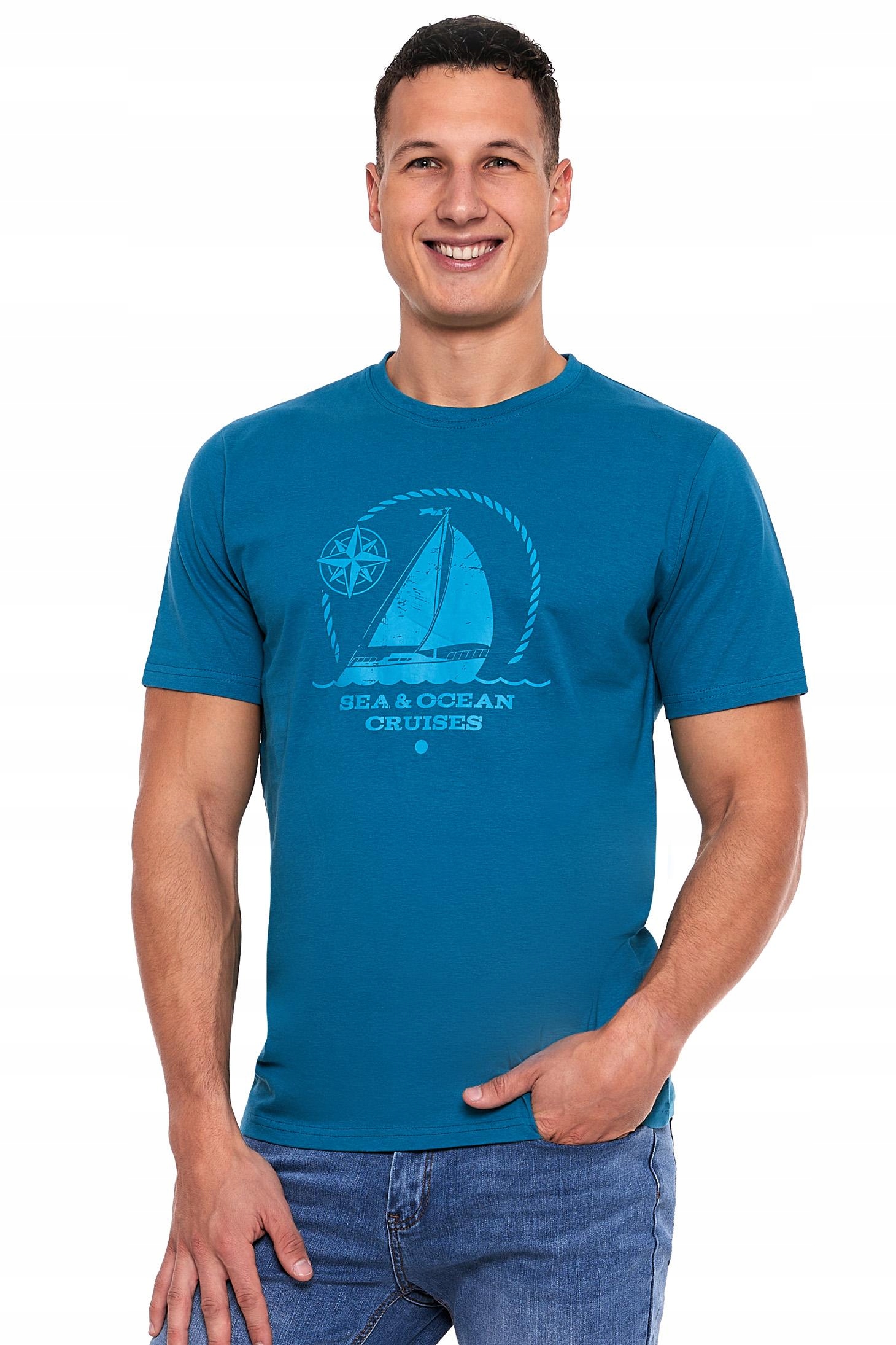 

T-shirt Koszulka Męska Nadruk Bawełna XXXL Moraj