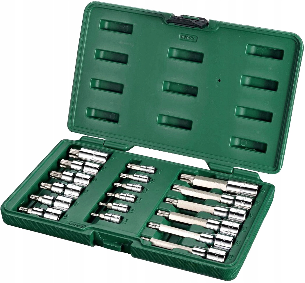 Sada 18 Hlavíc 1/4/1/2 S Bitmi Torx Krátke A Dlhé ST09052SJ Sata