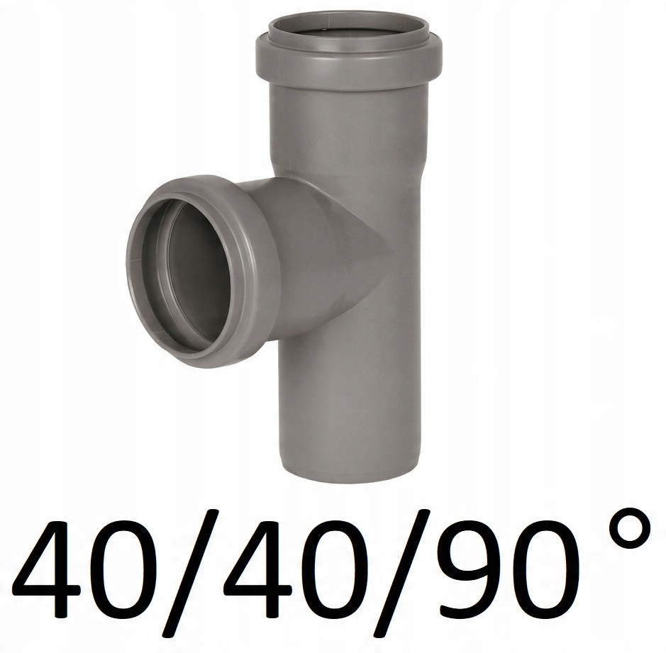 

Trójnik kanalizacyjny Pp fi 40/40 x 90 st. Aquer