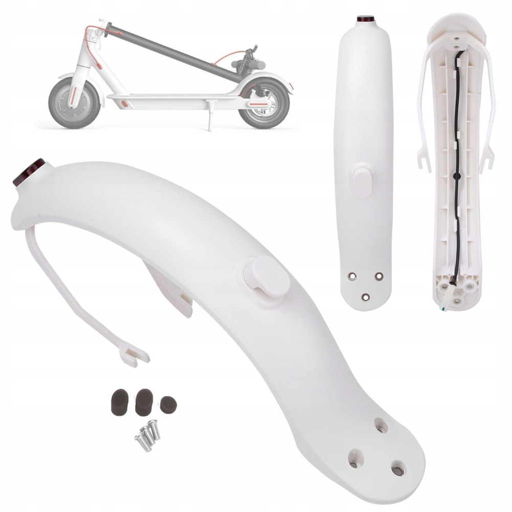 BŁOTNIK TYLNI WSPORNIK LED DO SKUTERA HULAJNOGI ELEKTRYCZNEJ XIAOMI M365