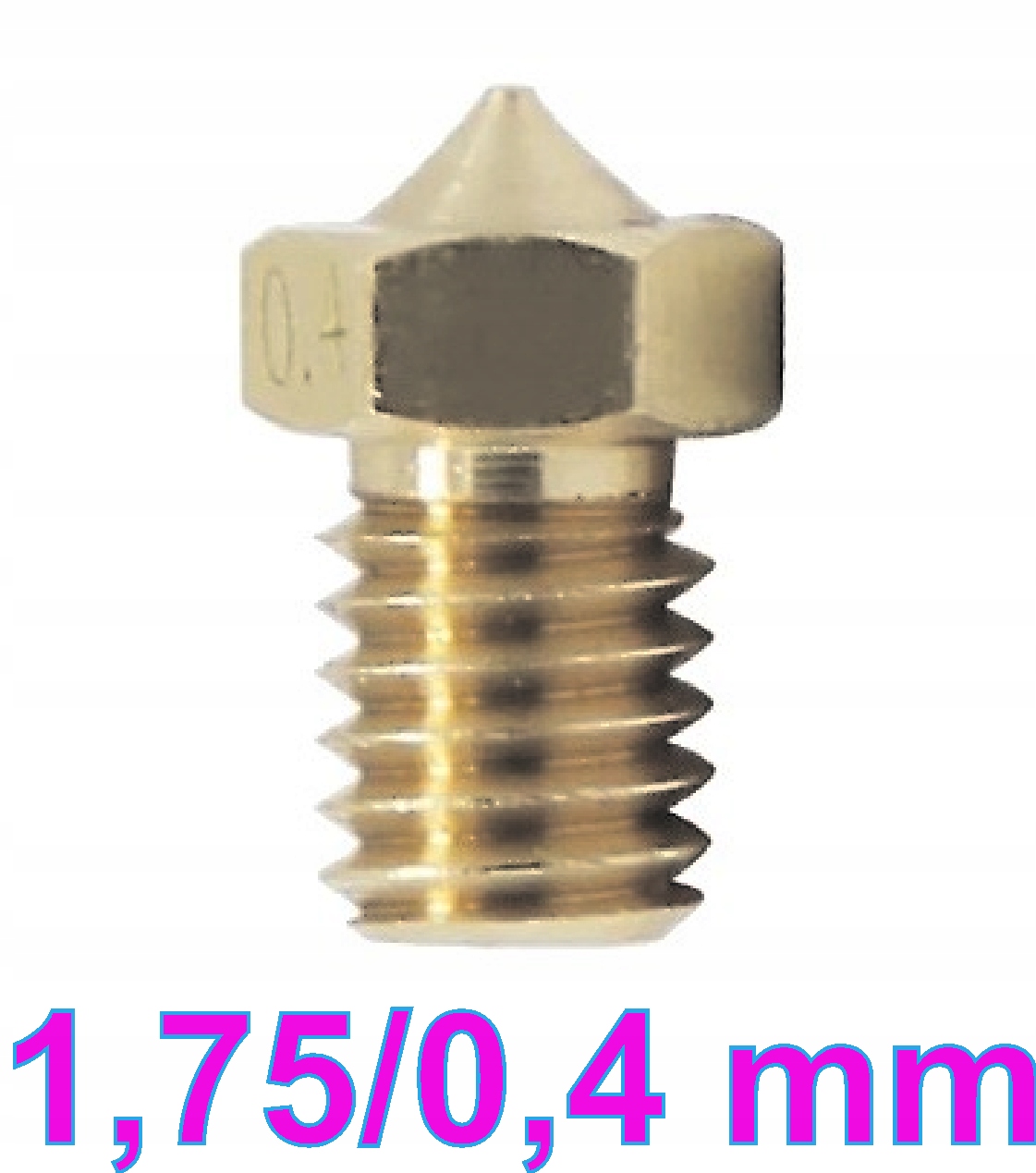 

dysza drukarki 3D 0,4mm/6mm, filament 1,75mm