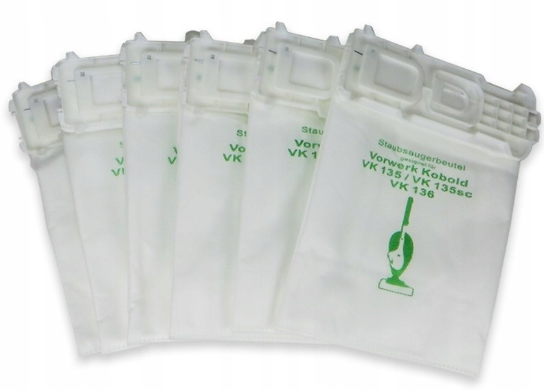 

6x Worki Premium Vorwerk Kobold 135/136 Vk 135