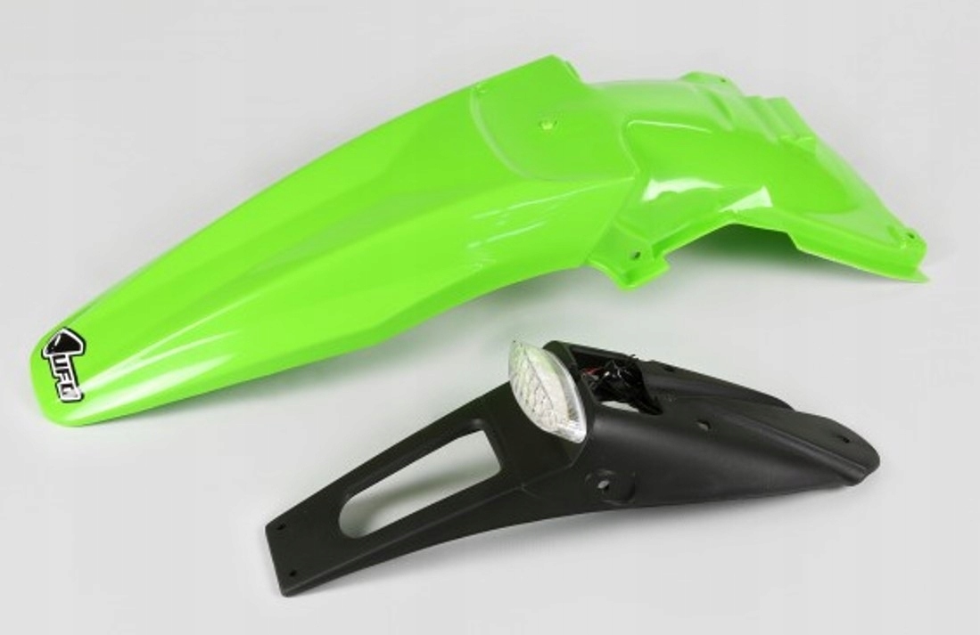 Ufo Zadný Blatník Kawasaki Klx 450R '07-'25 S Lampou, Farba Zelená (enduro S