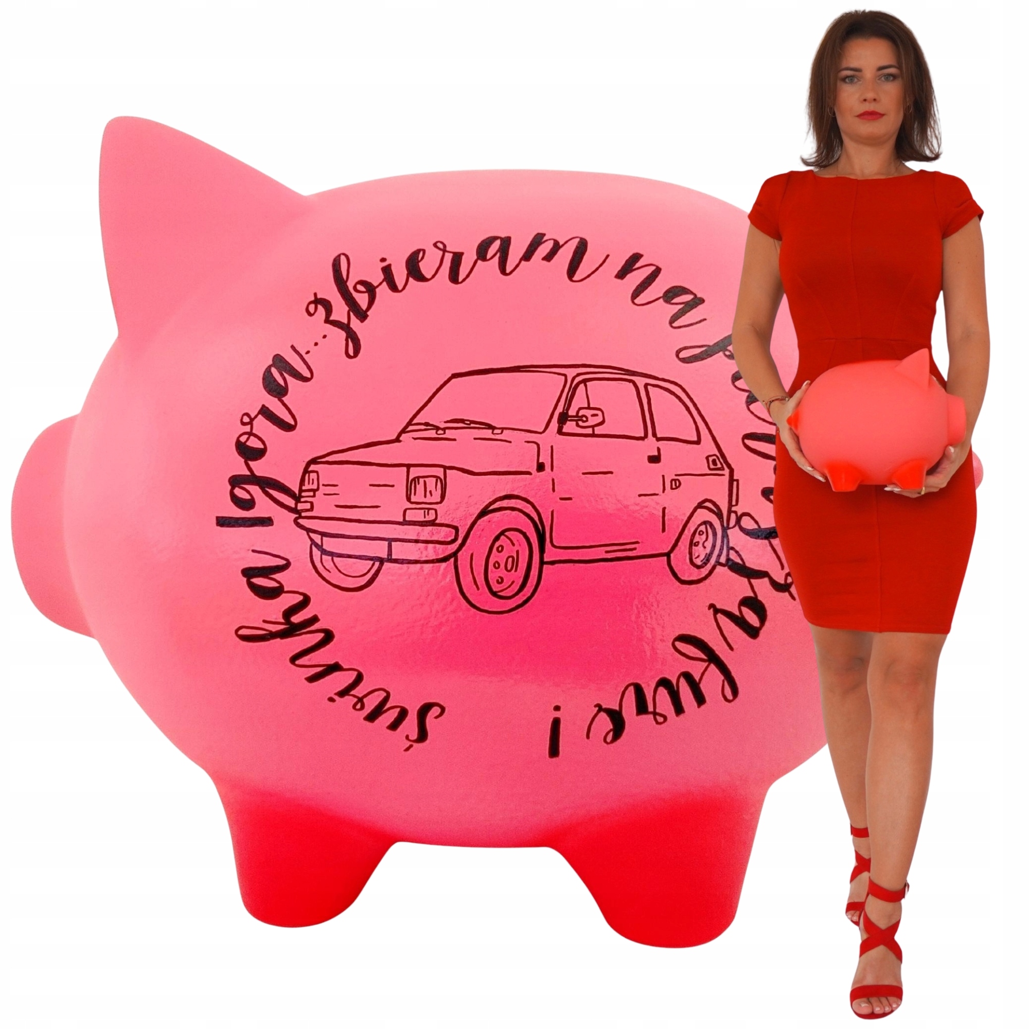 Prasátko pokladnička S Jménem dítěte Personalizovaná velká Gigant keramická