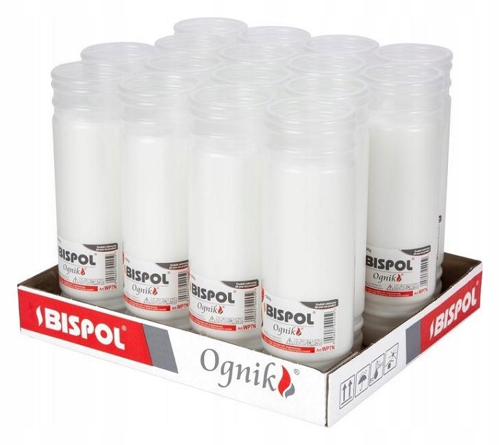 Bispol Parafínové do hřbitovních svíček WP7N 168H 16 Ks