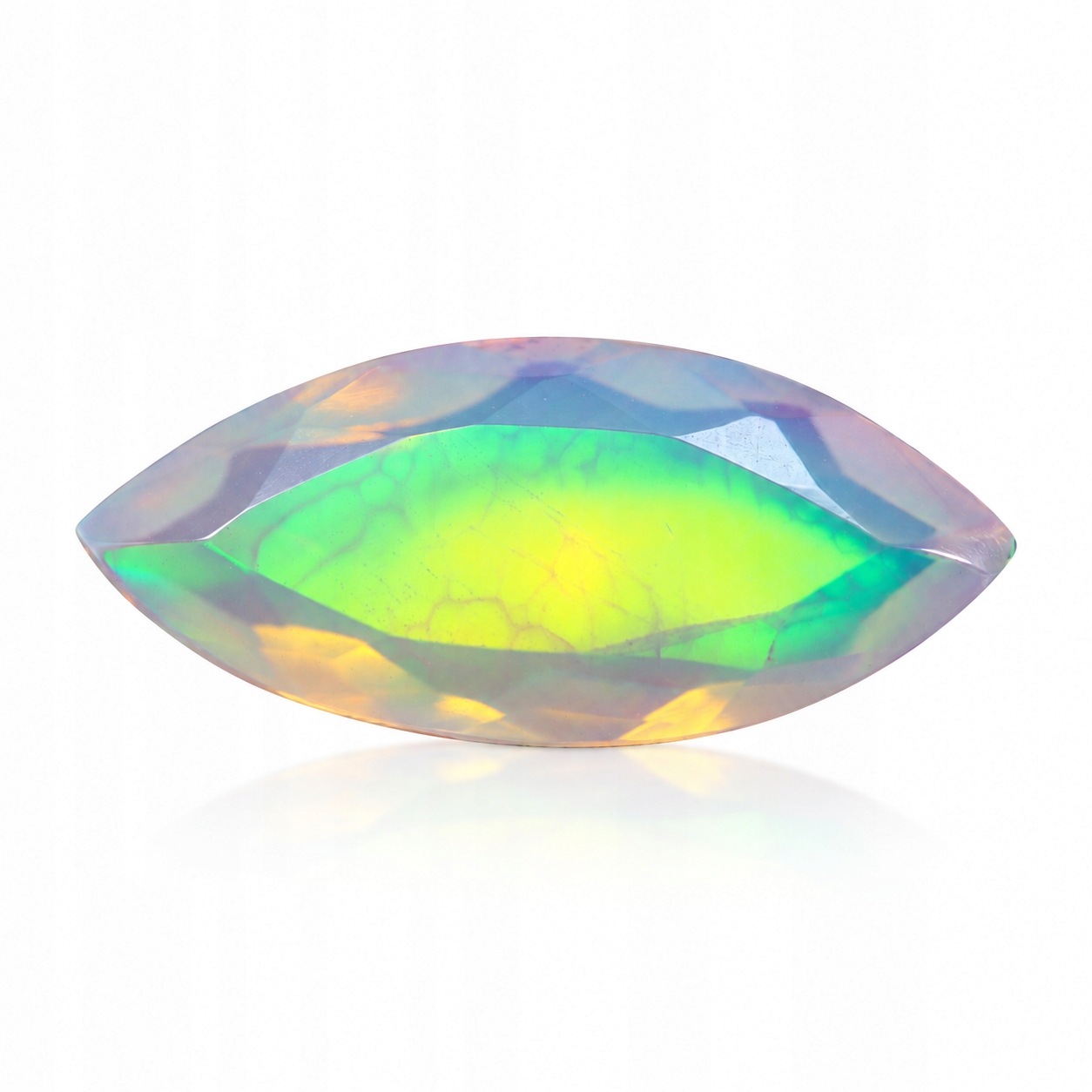 Přírodní opál 1.69 ct Markýza Etiopie certifikát Wbd