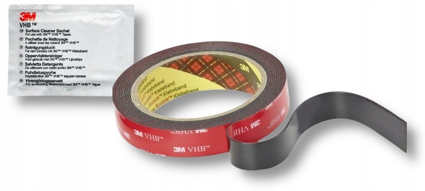 

15mm/5m 3M VHBGPH-060 Taśma Piankowa+chusteczka 3M