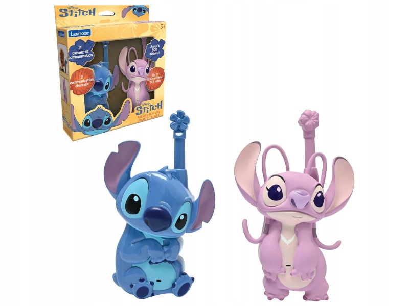 Lexibook Stitch & Angel 3D Krótkofalówki zas. do 200m Walkie Talkie TW18D1