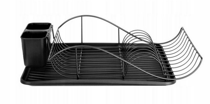 SUSZARKA CZARNA NACZYNIA TALERZE OCIEKACZ NACZYŃ Kolor czarny