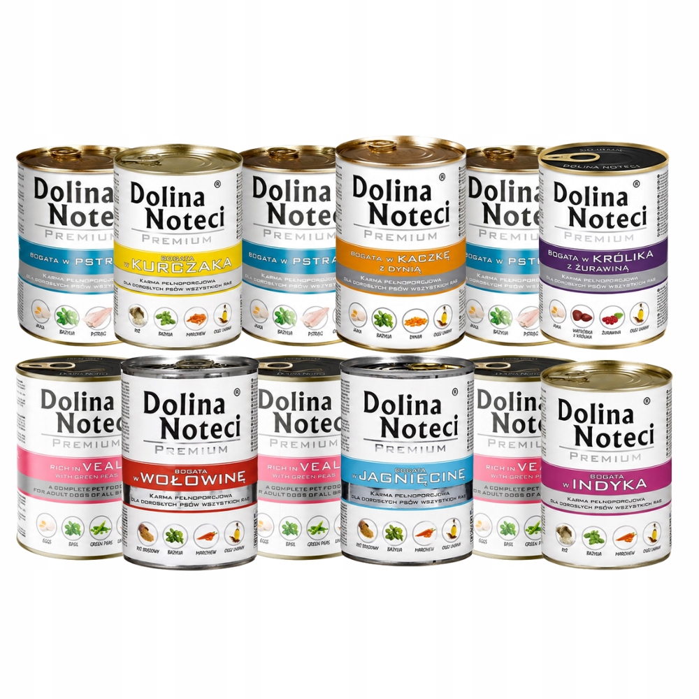Dolina Noteci Premium Mix smaków mokra karma dla psa 12x 400g