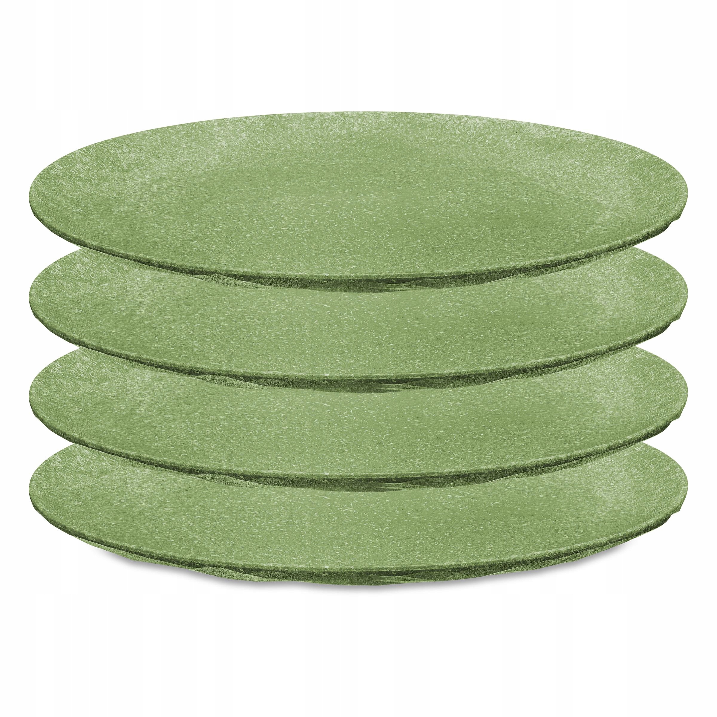 Jídelní Talíř Mělký Průměr 26 CM Plastový Zelený Koziol Sada X4