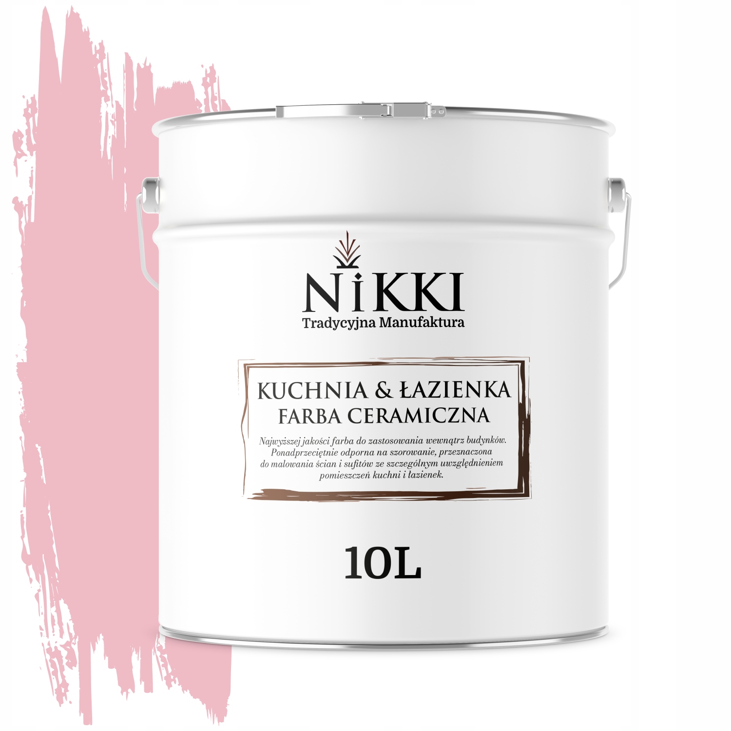 Keramická Farba Kuchyňa Kúpeľňa Ružová Svetlá H3657 Mat 10 L Nástenná