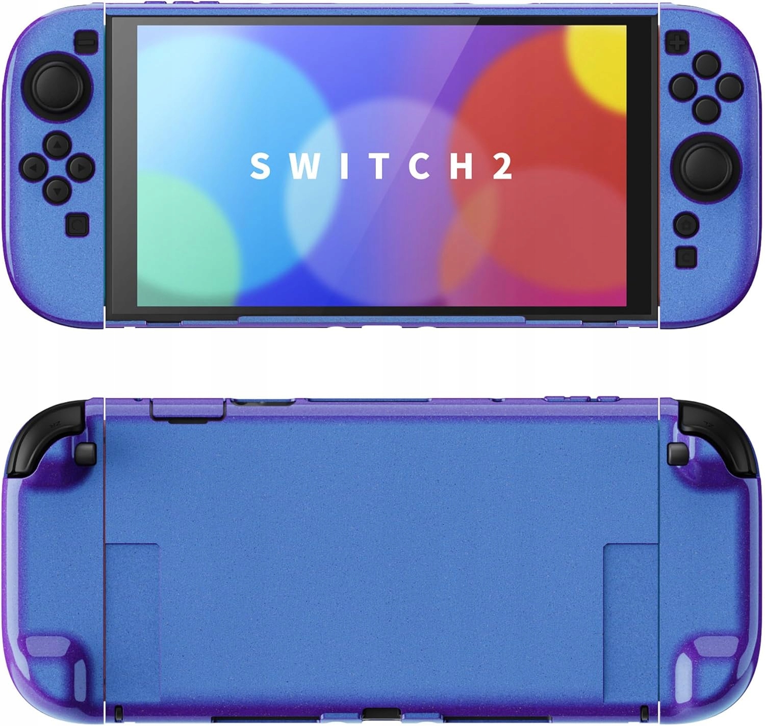 ETUI OCHRONNE TWARDE DO NINTENDO SWITCH 2 Z PODSTAWKĄ I UCHWYTEM NIEBIESKI