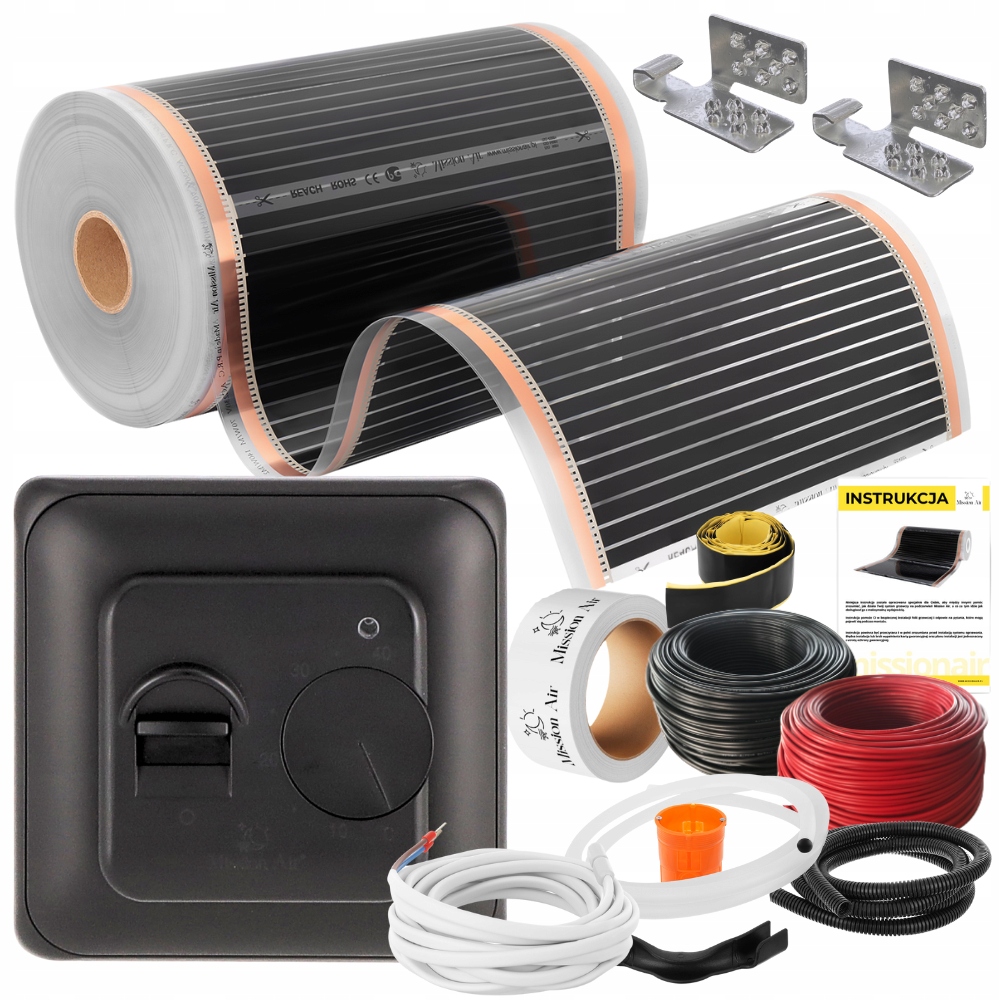 Set Fólia vyhrievacia podložka Infračervená Mission Air 50 cm A 160 W/m² 3,5 m² Ptc