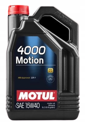 MOTUL 15W40 5L 4000 MOTION 229.1 МАСЛО