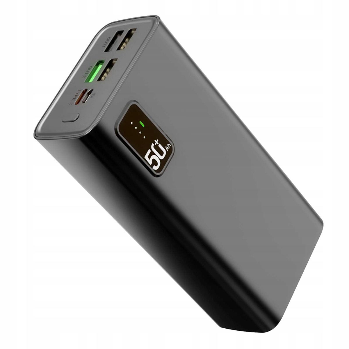 30000 Mah Rychlé Nabíjení Powerbanka Nabíjí 5 Zařízení 22,5 W Černá
