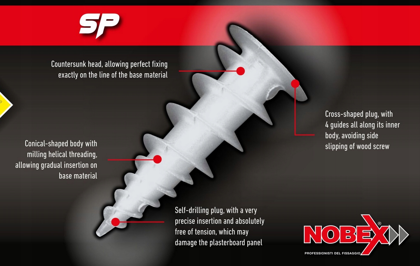 Kołki rozporowe do płyt gipsowych i pustek SP 100 Producent Prien
