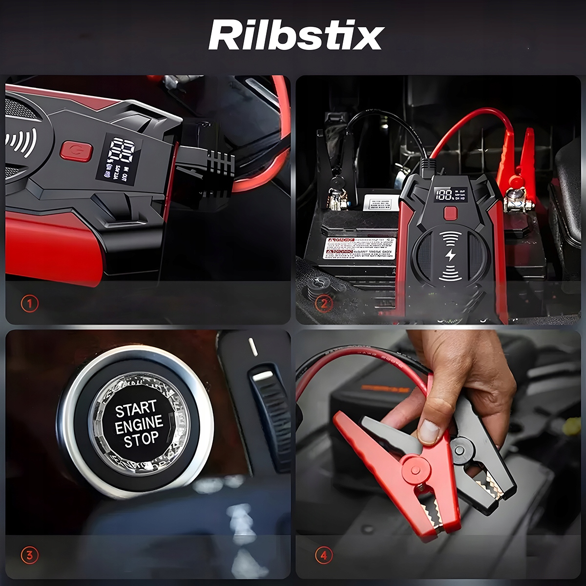 BOOSTER POWER BANK CAR JUMP STARTER ROZRUCH LATARKA 20000 mAh Kod producenta 81-203#