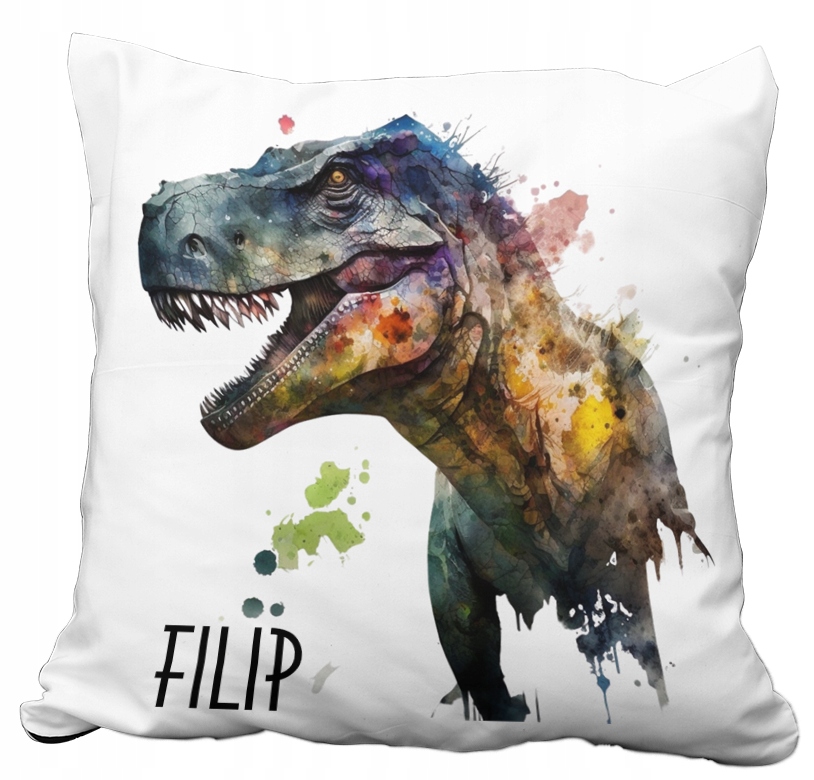 

Poduszka Dinozaur T-rex Tyranozaur Z Imieniem Dino