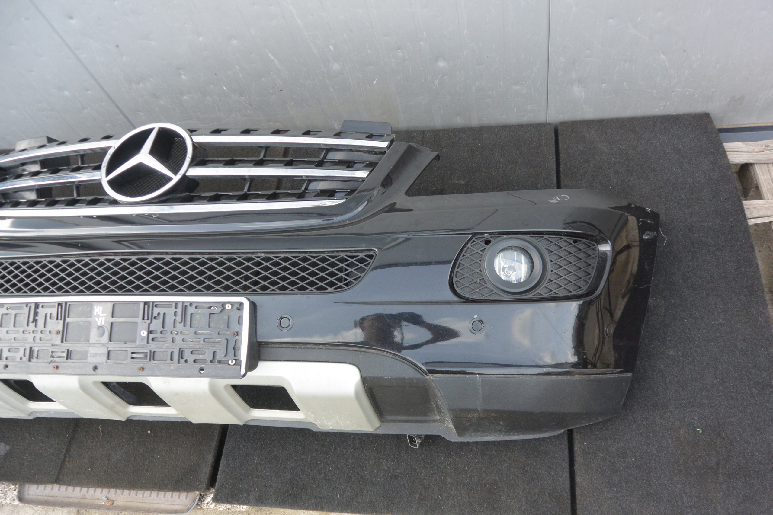 MERCEDES ML W164 bumper grill front 05-09 197 KPL PDC H7