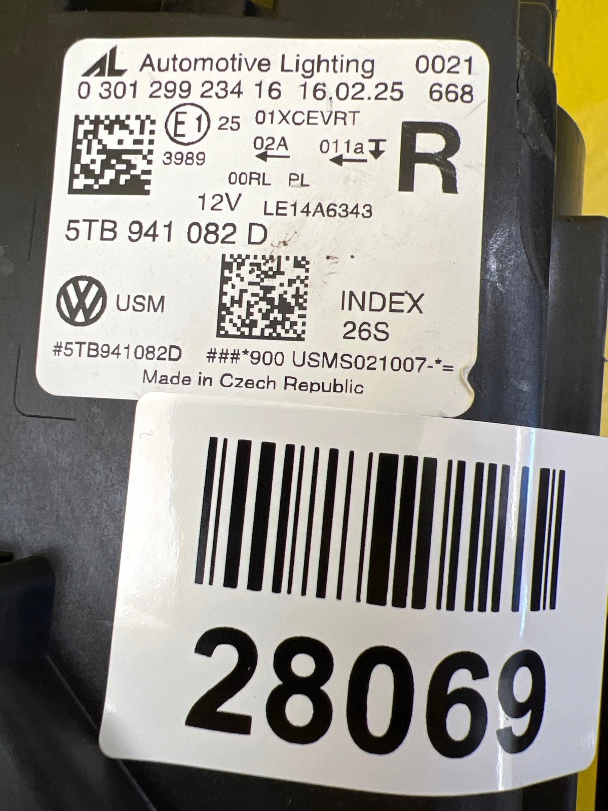 light right front VW Touran III Full Led 5TB941082D