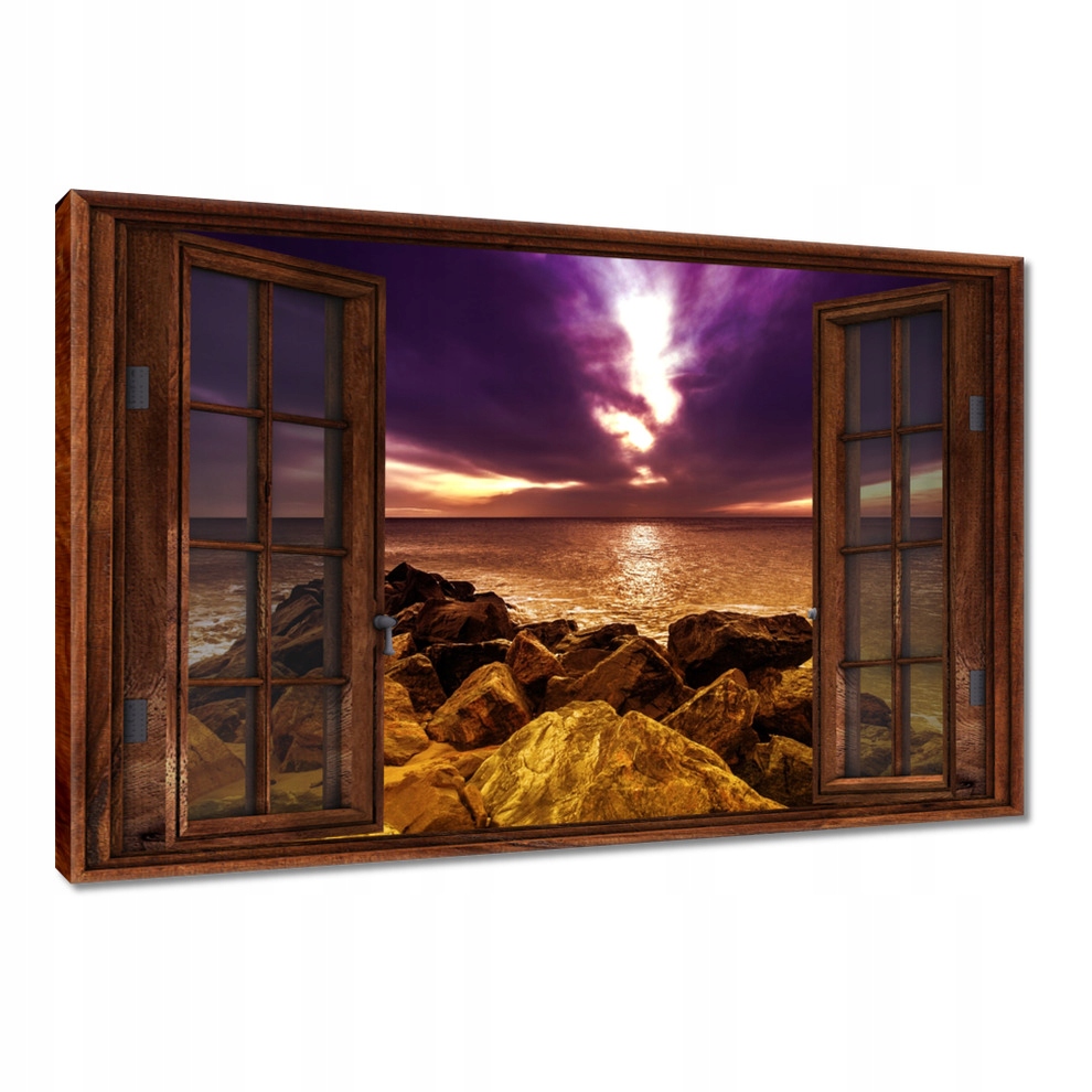 

Obrazy 120x80 Fioletowe niebo Morze