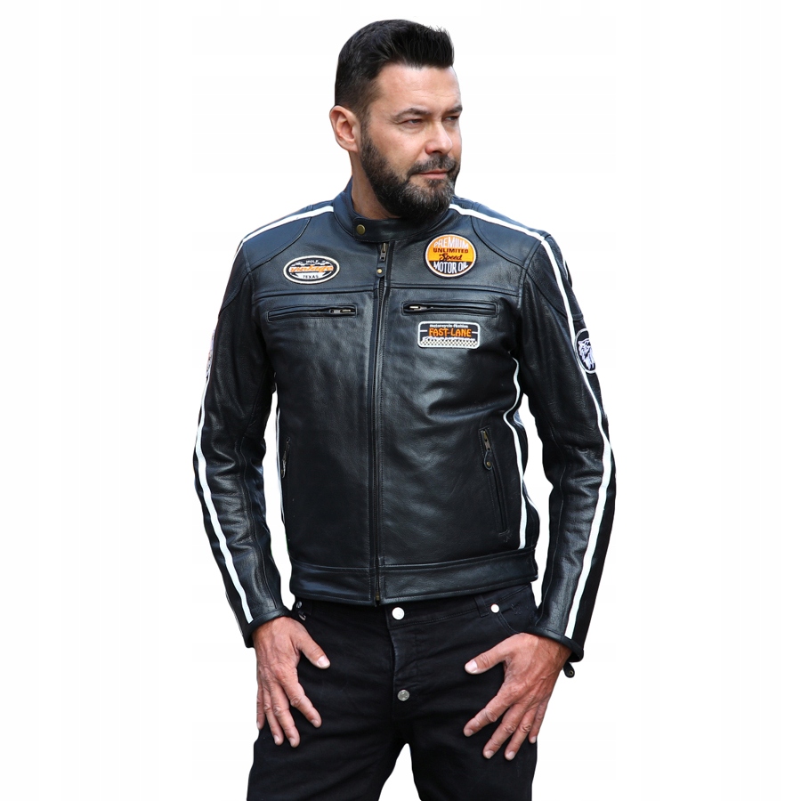 

Kurtka Ze Skóry Wolf Retro 3XL Podpinka Styl