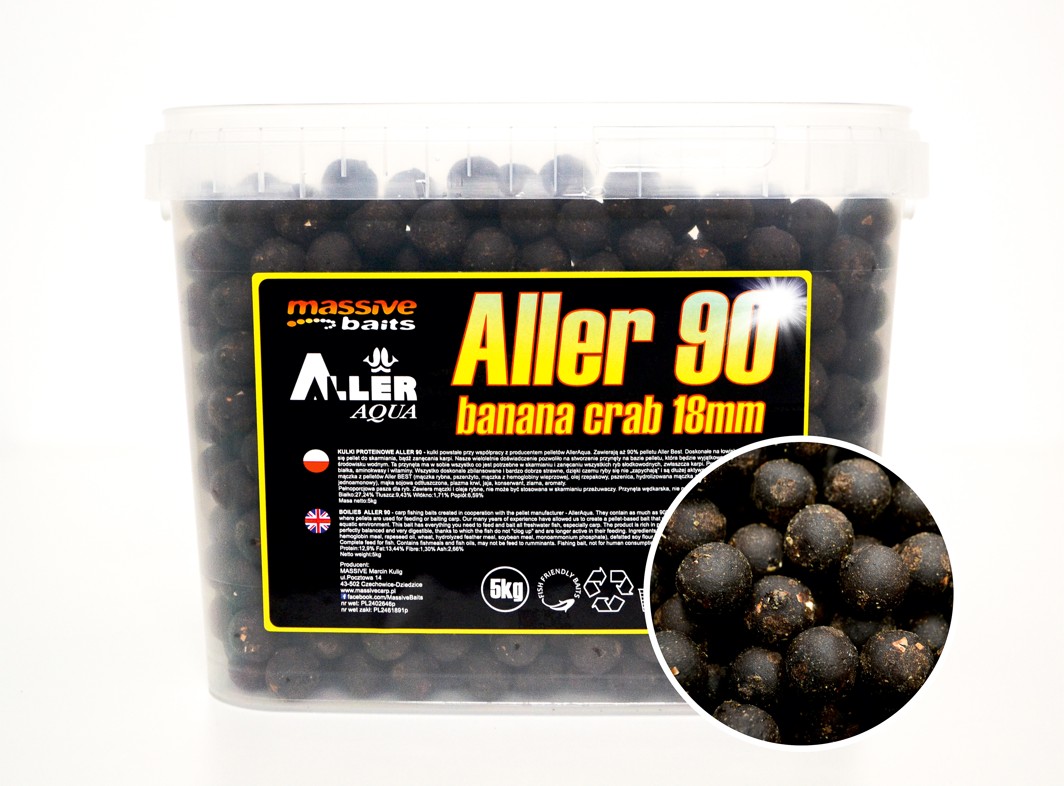 Kuličky Massive Baits Aller 90 Banana Crab 24 mm