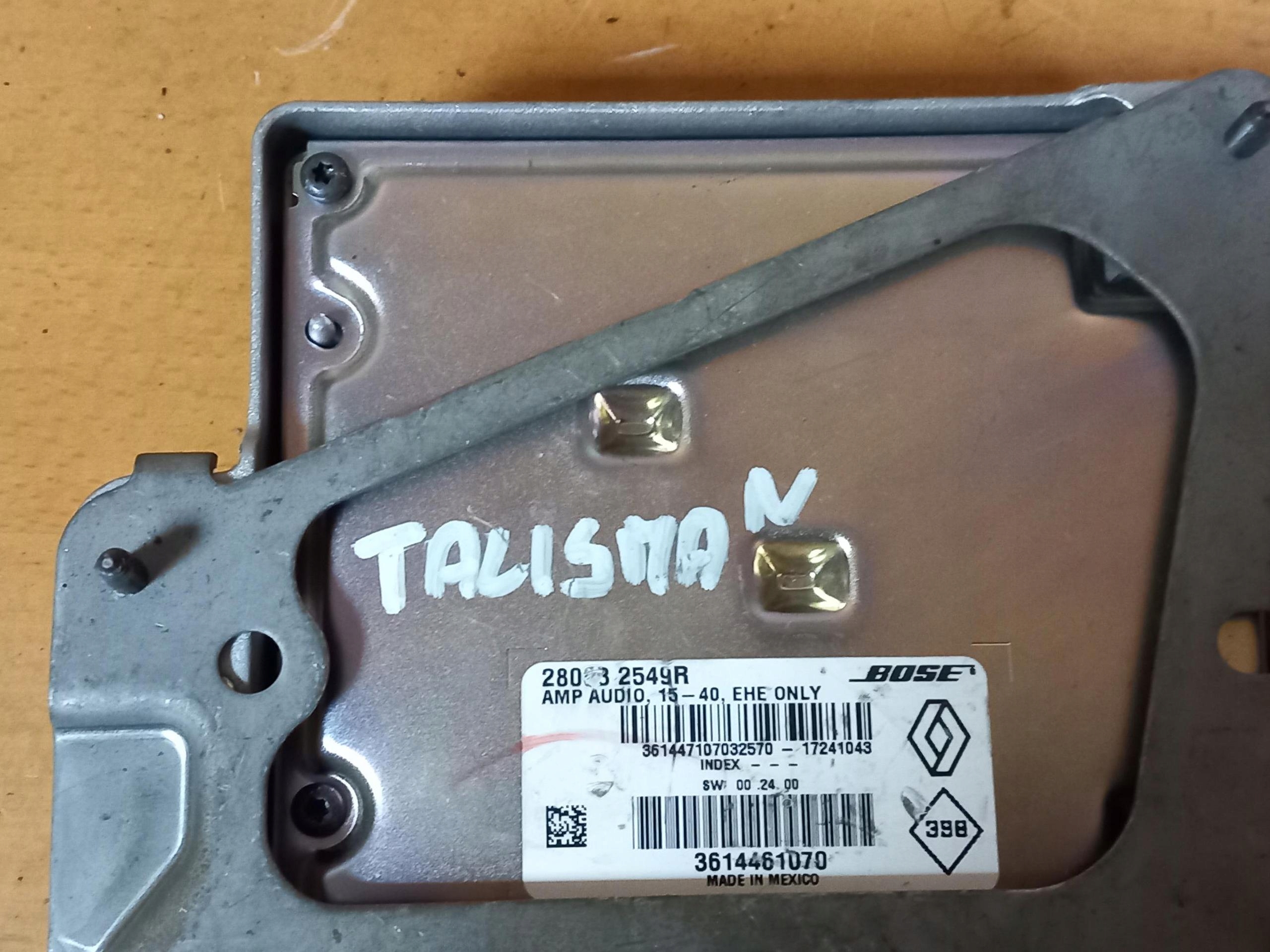 amplifier RADIA BOSE RENAULT TALISMAN 280632549R 15-22