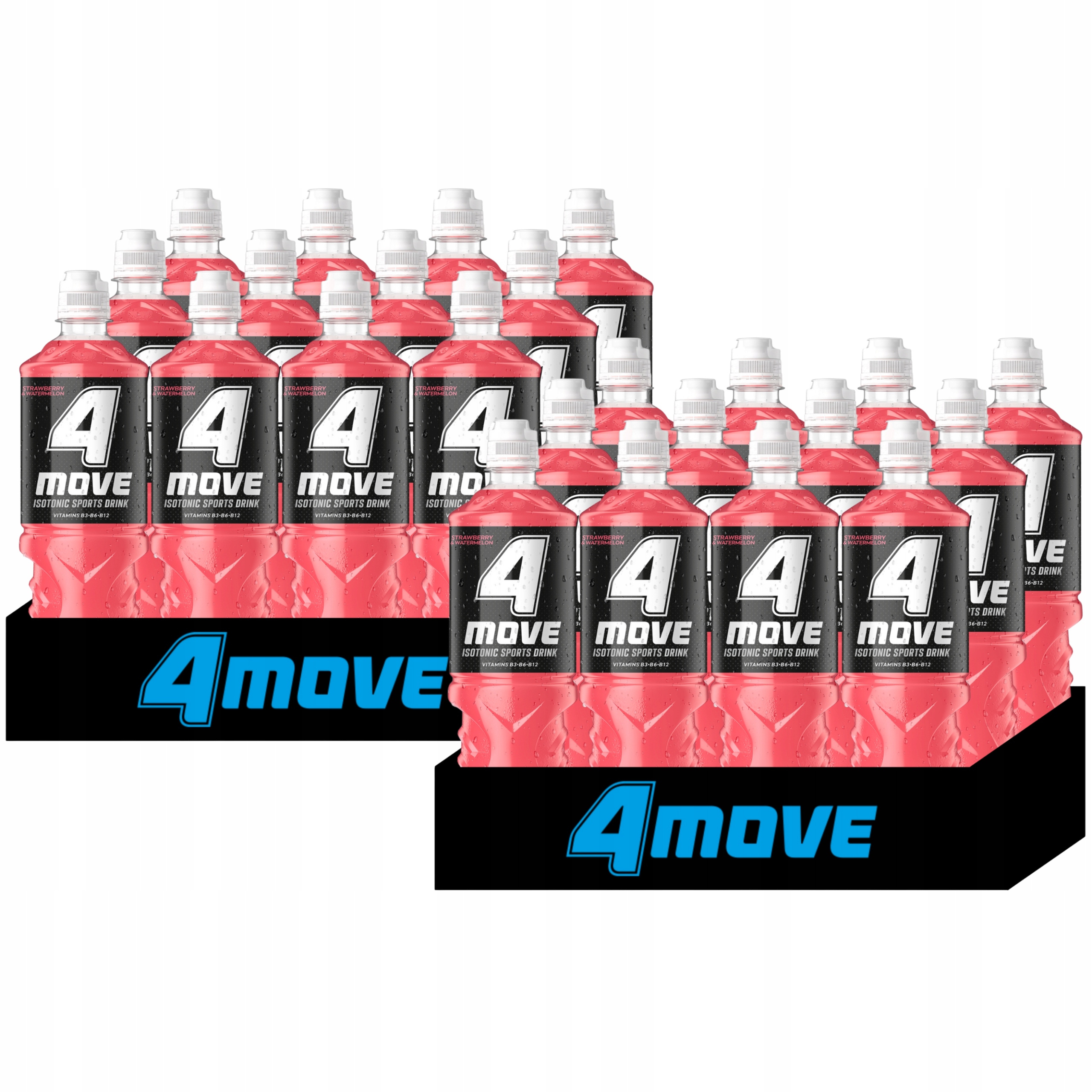 Levně 4MOVE Isotonický nápoj s příchutí jahoda- meloun 750 ml x 24 kusů