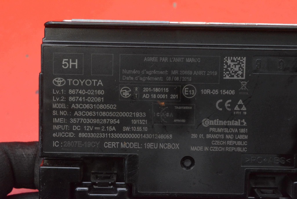 control unit module safety SOS 86740-02160 TOYOTA COROLLA E21 17-24