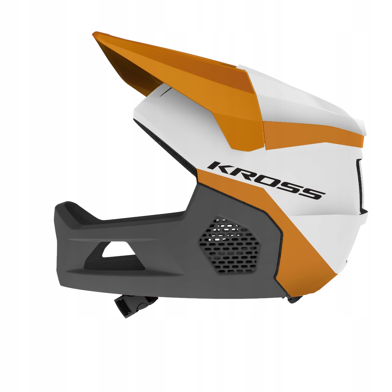 Kask Rowerowy Dziecięcy Kross Glide Full Face Rozmiar S 52-56CM Biały