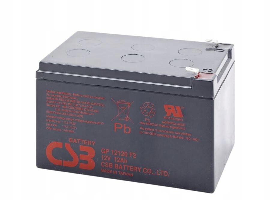 gelový akumulátor Agm Csb GP12120F2 12V 12Ah