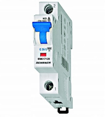 

Wyłącznik instalacyjny Schrack 6kA C 20A BM617120