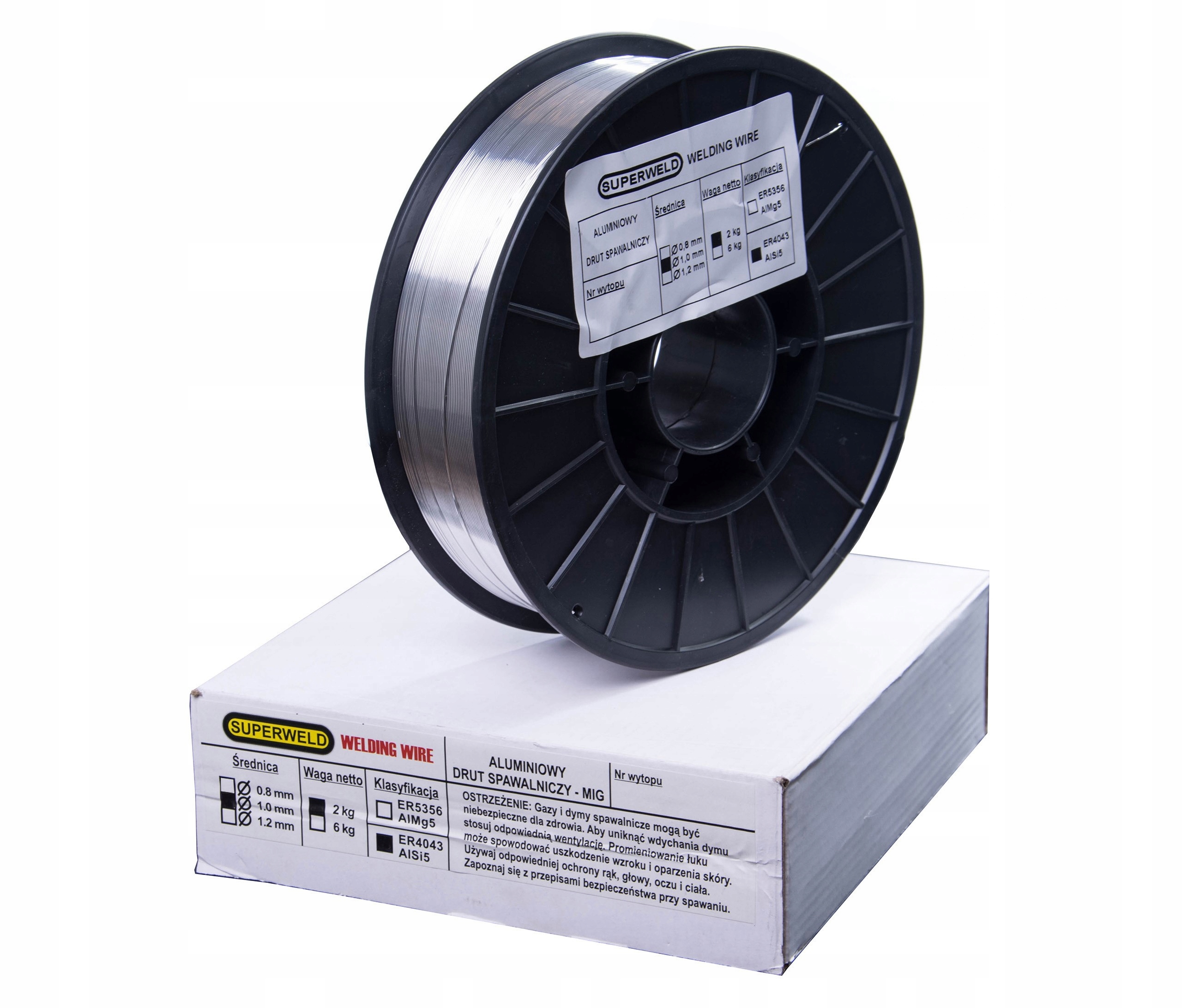 Drut spawalniczy Mig aluminiowy AlSi5 1,0mm 2kg