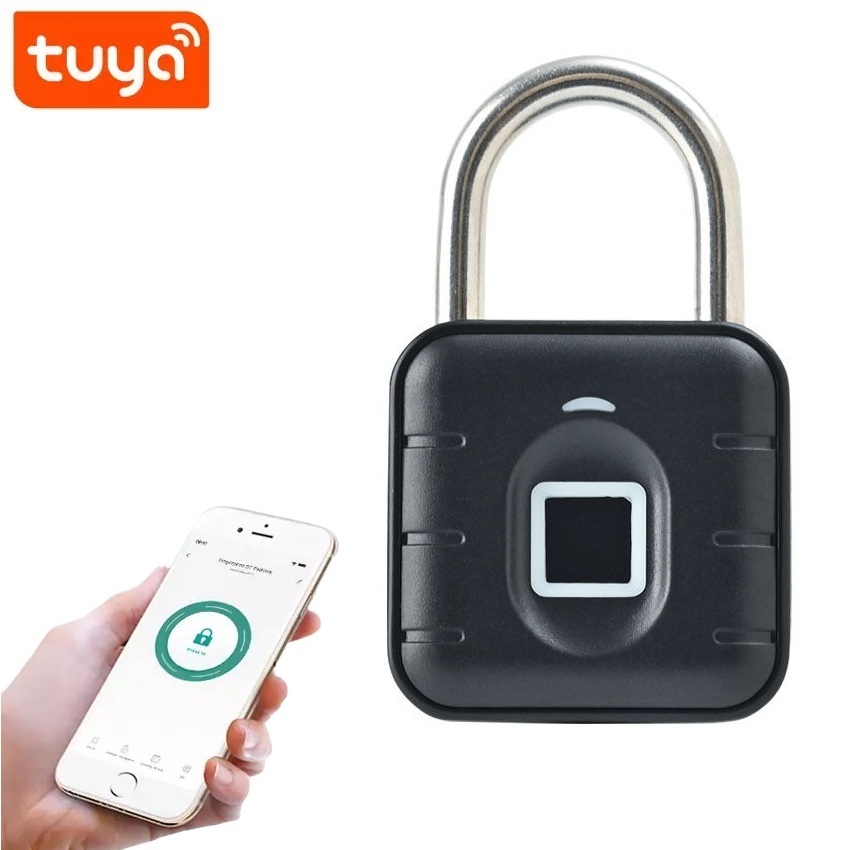 Bluetooth Zámek Na Otisk Prstu, Voděodolný Zámek Tuya Smart V Polštině