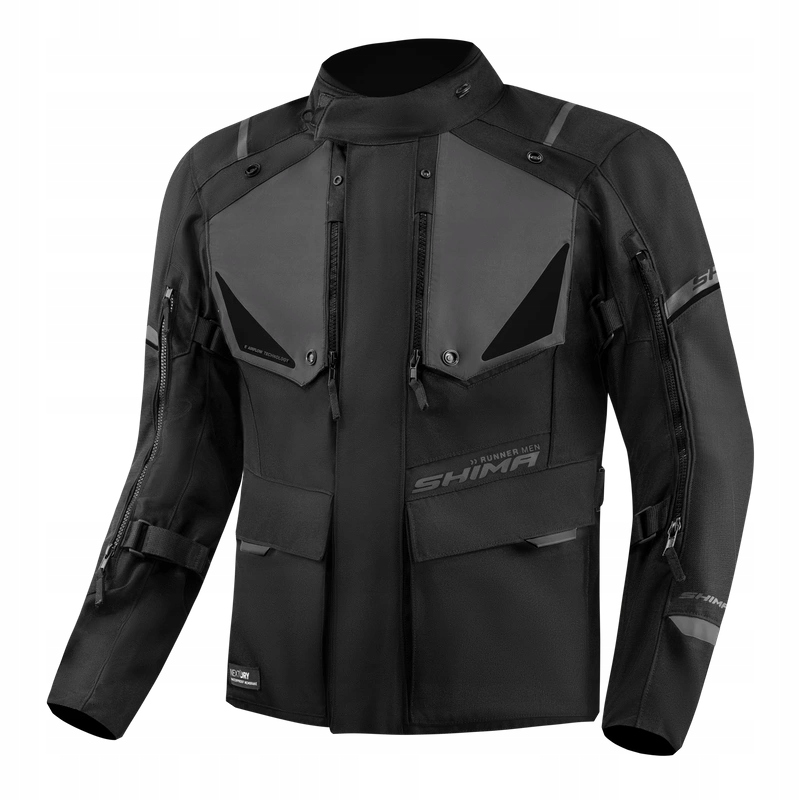 Pánska turistická motocyklová bunda Shima Runner Black čierna Darčeky