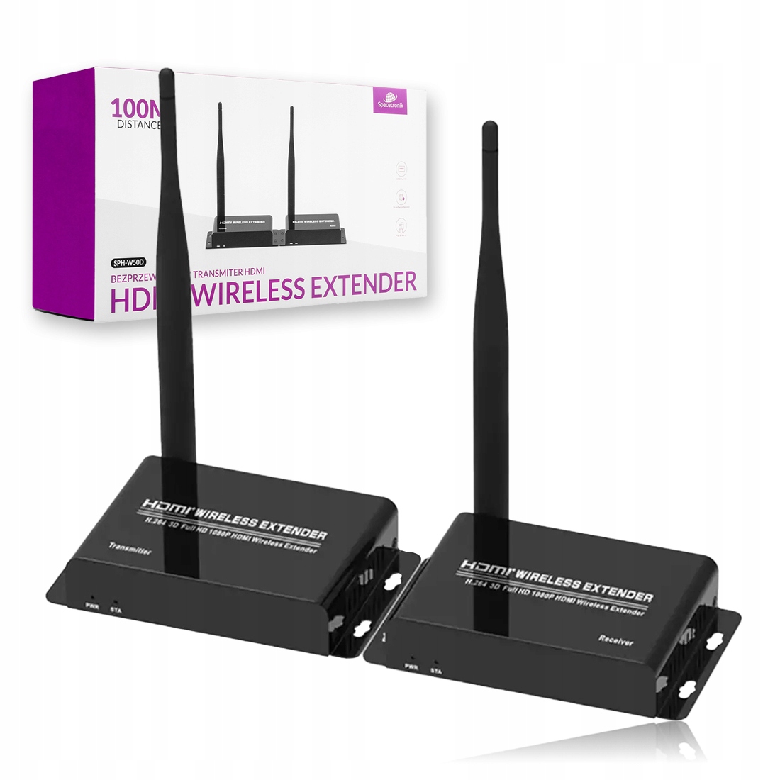 Bezdrátový Hdmi vysílač Spacetronik SPH-W50D