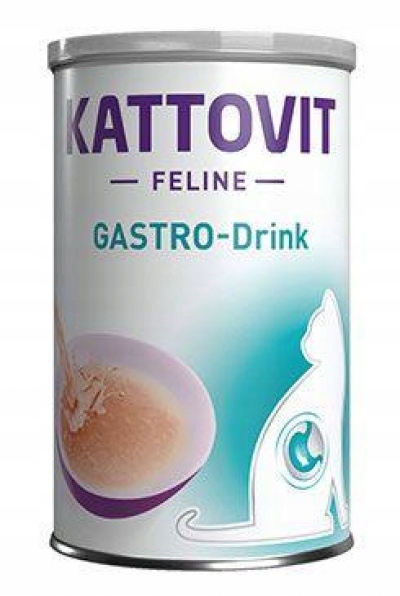 Levně 12 x Kattovit nápoj Gastro pro kočky 135 ml