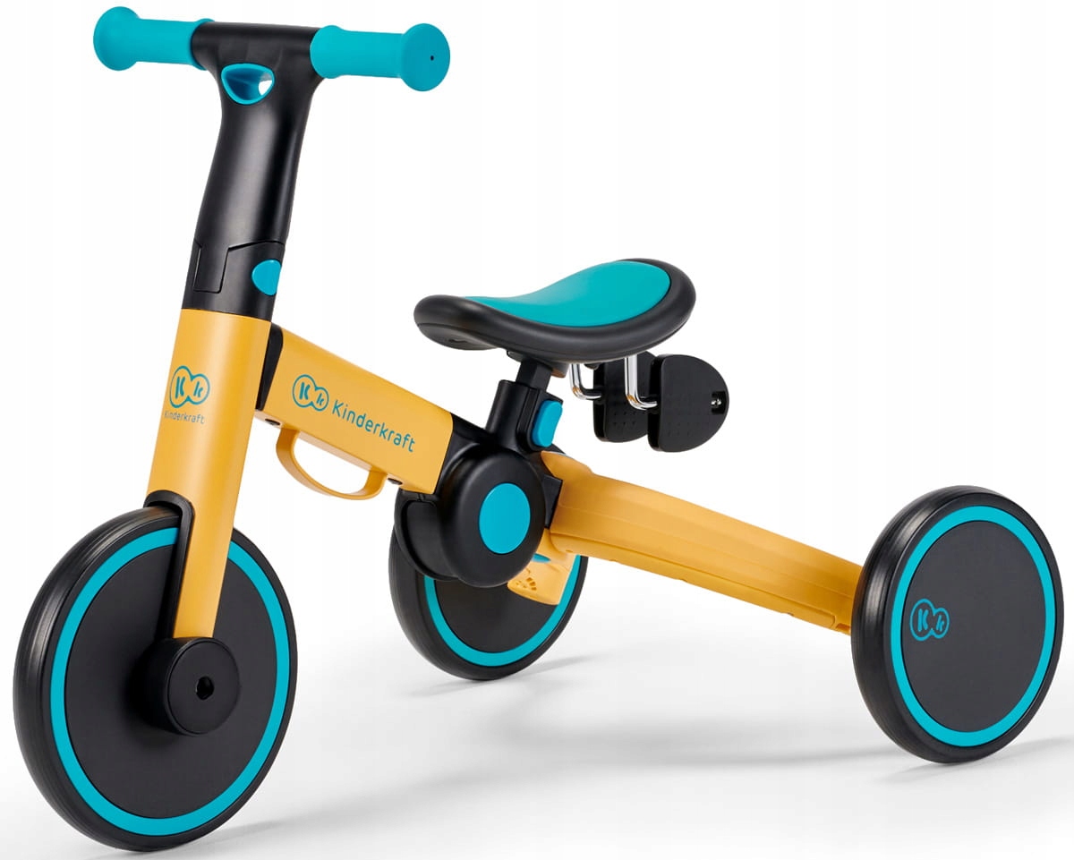Kinderkraft 4Trike Rowerek trójkołowy 3w1 Primrose Yellow