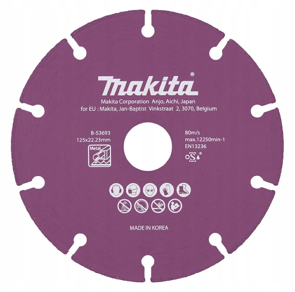 Makita Diamantový Kotouč 125x22,23mm Segmentový/univerzální Ocel, Inox, Pvc, B